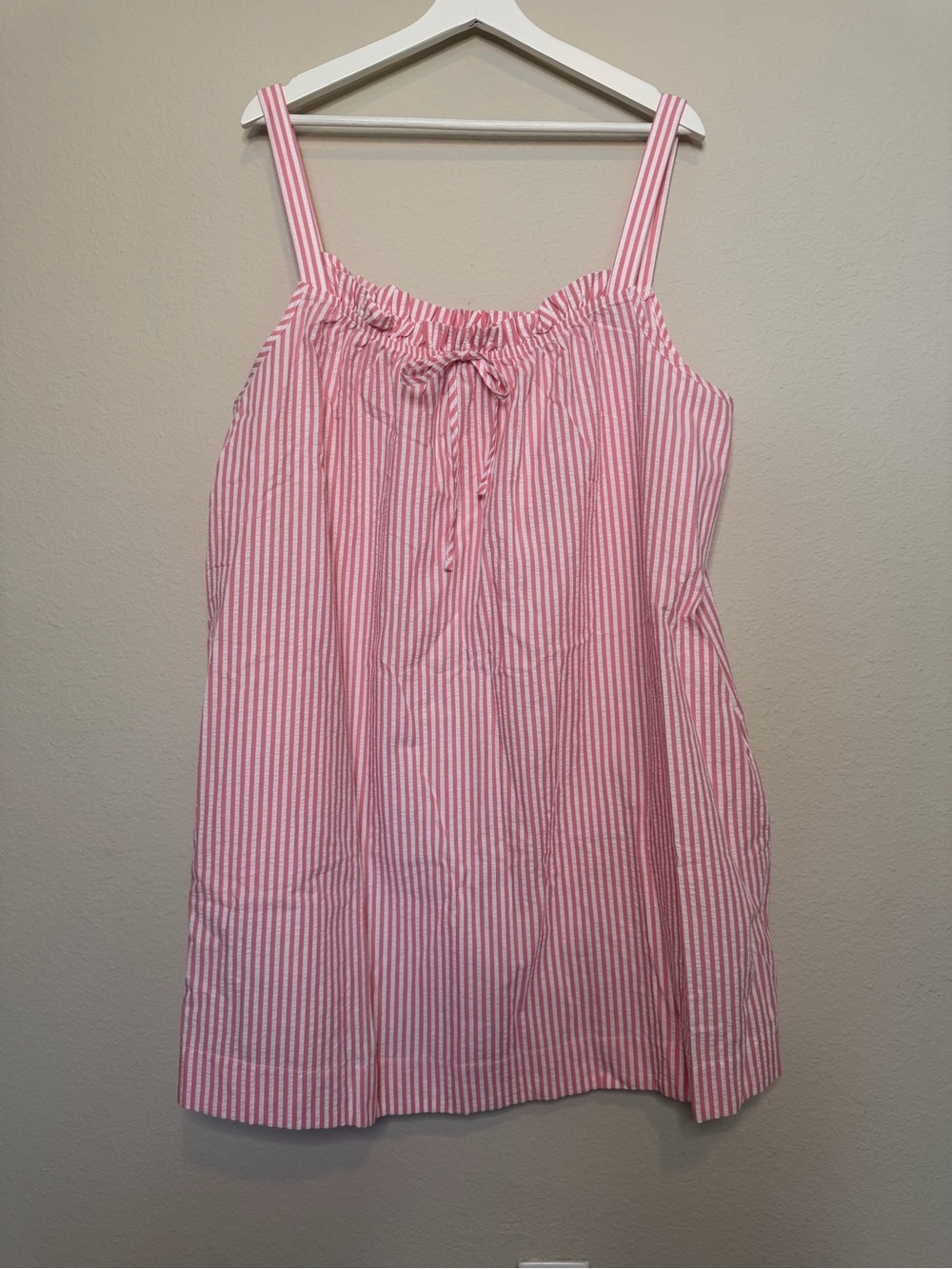 Lake Alice Nightgown Pink Seersucker